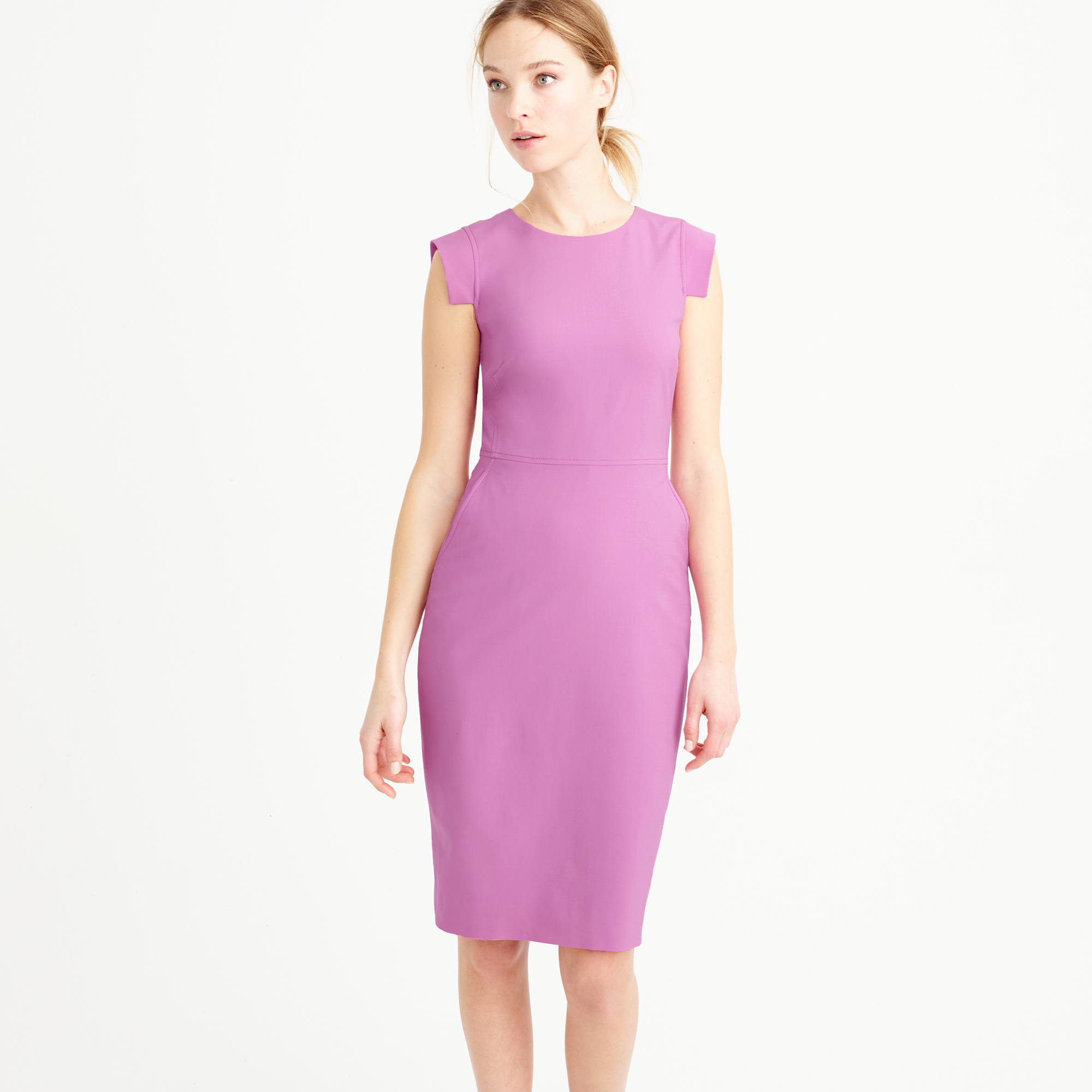 J.crew Resumé Dress in Pink (bright violet) Lyst